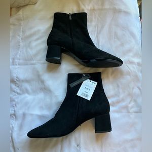 NWT Mango suede boots
